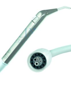 Jeringa Luzzani Minilight 6F angulada de acero con conector CEFLA y 120 cm